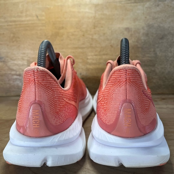 Hoka One One Mach 6 LA Womens Size 7.5 Running Shoes Sneakers Guava White - Picture 7 of 14